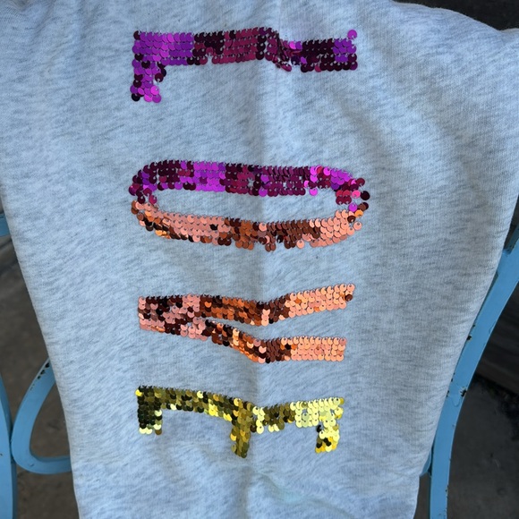 NWOT - Limited Edition PINK Rainbow Sequin Sweatpants - Picture 5 of 8